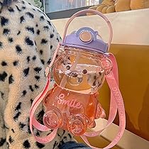 SWEET BOTTLE　CATCH BALL'S 瓶 まとめ売り Amazon.com: Large Kawaii Bear Shaped Water Bottle with Straw
